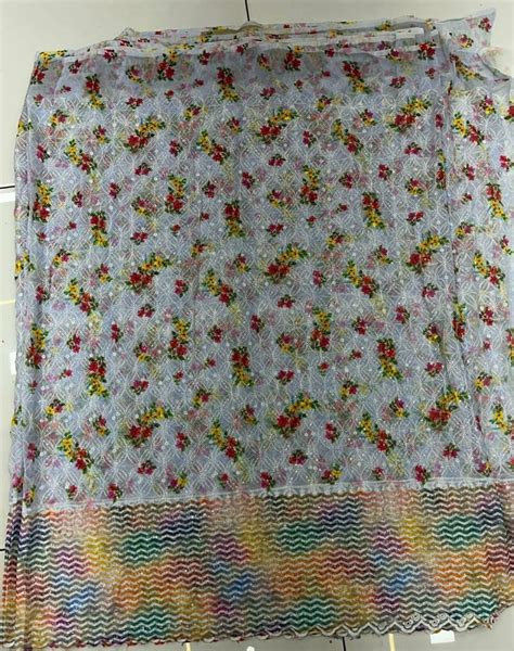 48inch Schiffli Embroidered Georgette Fabric For Suit At Rs 180 Meter