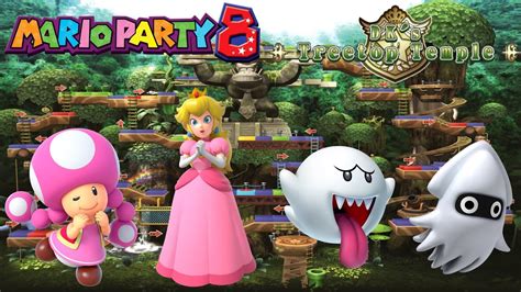 Mario Party 8 Toadette Vs Peach Vs Boo Vs Blooper DK S Treetop