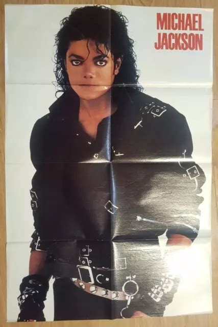 Michael Jackson Georges Michael Affiche En 2 Parties 1988 Poster Géant