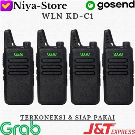 Jual Paket Hemat Unit Radio Walkie Talkie Ht Wln Kd C Terkoneksi