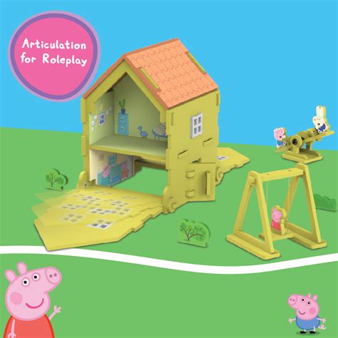 build  play peppa pig house set