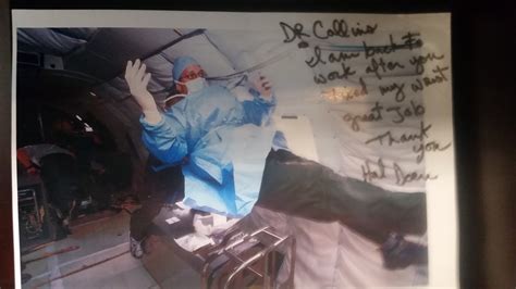 Former patient is back in space thanks to Dr. Collins - Dr. Evan