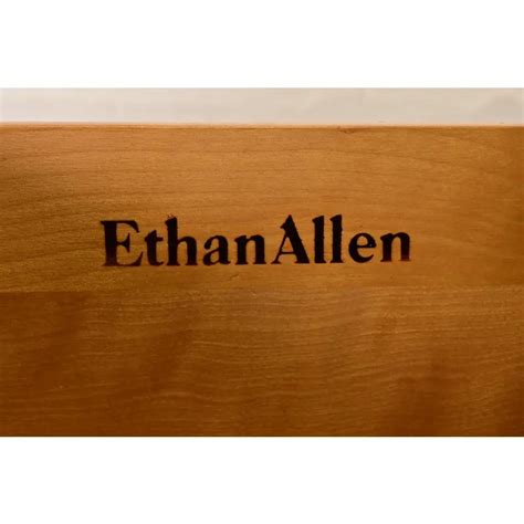 Ethan Allen French Louis Philippe Solid Carved Maple Lingerie Chest Or