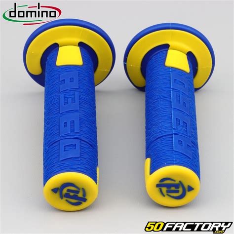 Handle Grips Domino A Cross Blue And Yellow Parts For