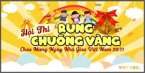 Backdrop hội thi rung chuông vàng vector #3 file corel | Download file corel thiết kế đồ họa ...