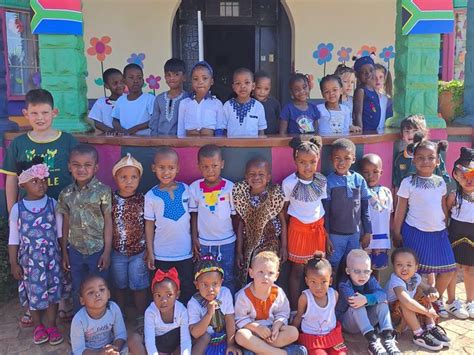 Daycare kids dress up in traditional outfits for Heritage Day