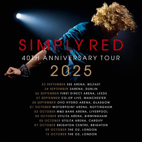 Simply Red Announce Special Th Anniversary Celebrations With