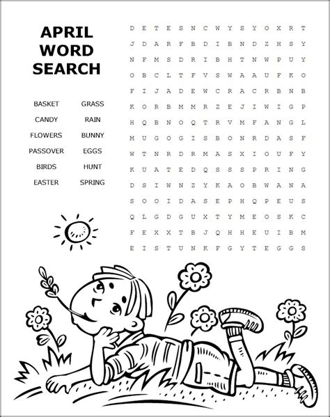 April Word Search