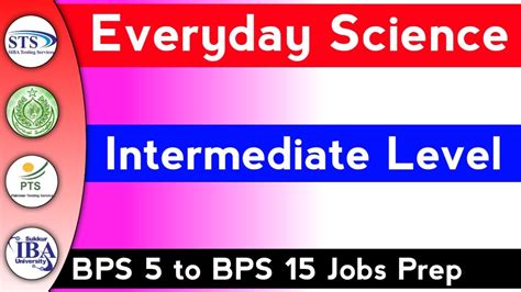 Intermediate Level Everyday Science IBA STS Taste Exam Tips