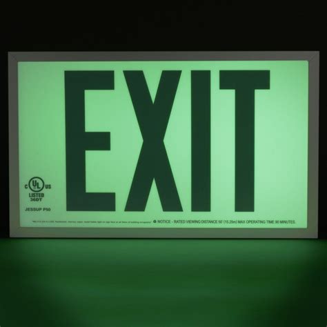 Glo Brite® P50 ECO Acrylic Exit Signs | Floormat.com