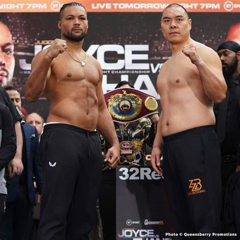 Zhilei Zhang With 22 Lb Weight Advantage Over Joe Joyce Boxing News 24