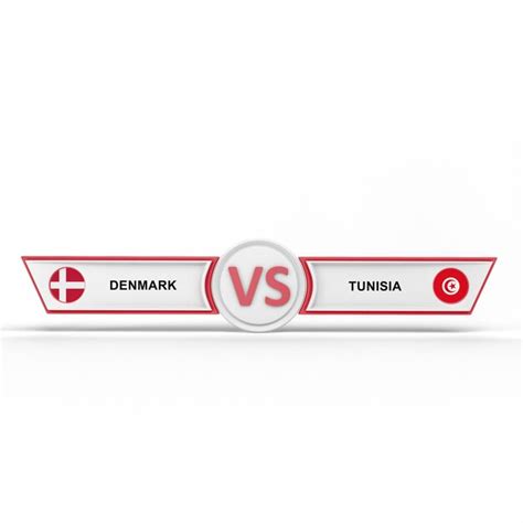 Premium Photo Denmark Vs Tunisia