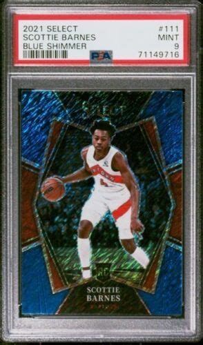 Scottie Barnes 2021 Select Blue Shimmer Prizm Rookie Basketball Card