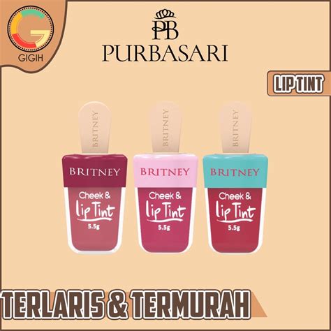 Jual PURBASARI BRITNEY CHEECK LIP TINT LIP TINT PEMERAH BIBIR