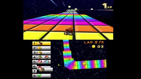 Mario Kart 7 3ds Walkthrough Snes Rainbow Road Youtube