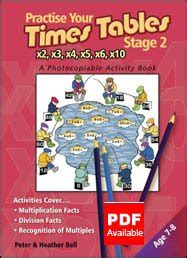 Practise Your Times Tables Stage 2 A Photocopiable Activity Book