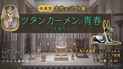 角川武蔵野ミュージアム「体感型古代エジプト展 ツタンカーメンの青春」「神秘のミステリー！文明の謎に迫る 古代エジプトの教科書」を巡ろう【ニコニコ美術館タイアップlive】 Youtube