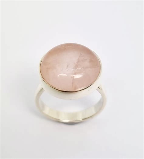 Rose Quartz Ring Rocks And Diamonds Taupo