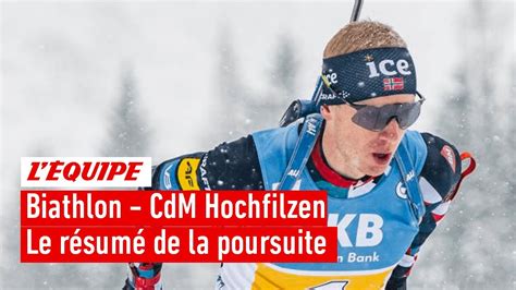 Biathlon Johannes Boe R Cidive Avec La Victoire En Poursuite