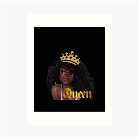 Strong Black Melanin Queen Art Print For Sale By Zahra369der