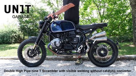 Unitgarage Kit Bmw R Ninet With Double High Pipe For Bmw Off