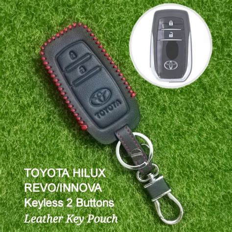 Toyota Hilux Revo Innova Keyless 2 Buttons Leather Key Pouch Shopee