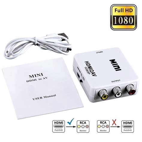 High Quality Mini Composite Hdmi Av P Hdmi To Rca Audio Video Av