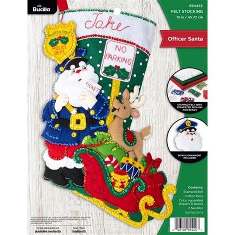 Shop Plaid Bucilla Seasonal Felt Stocking Kits Santas Forest