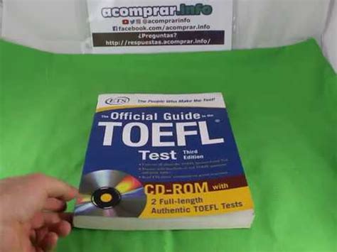 Official Guide To The TOEFL Test With CD ROM 3th Edition YouTube