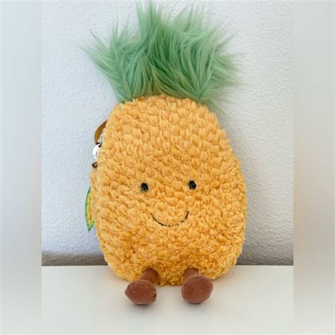 Jellycat Toys Nwt Retired Jellycat Amuseable Pineapple Bag Vhtf