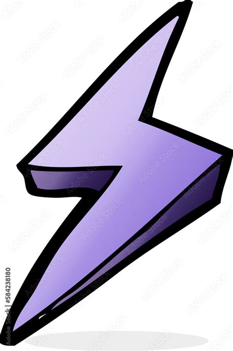 cartoon lightning bolt symbol Stock Illustration | Adobe Stock