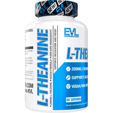 L Theanine Capsules Evlution Nutrition