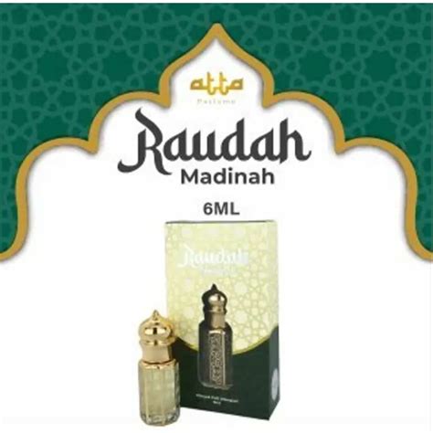 Perfume Minyak Wangi Attar Pati Raudah Madinah 6ml Tanpa Campuran