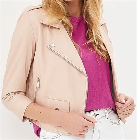 Кожаная куртка La reine blanche артикул MP002XW15J5B косуха | отзывы