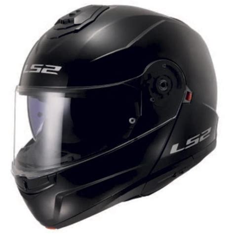 Casque FF908 STROBE II SOLID LS2 Noir Brillant MAXXESS FR Casque