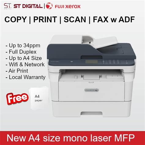 Fuji Xerox Fujifilm Docuprint M285 Z A4 Mono Multifunction Printer M285z Lazada Singapore