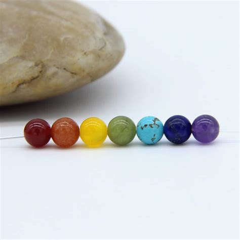 Chakra Beads 6mm 7 Chakra Beads Set Chakra Beads 7 Chakra Etsy