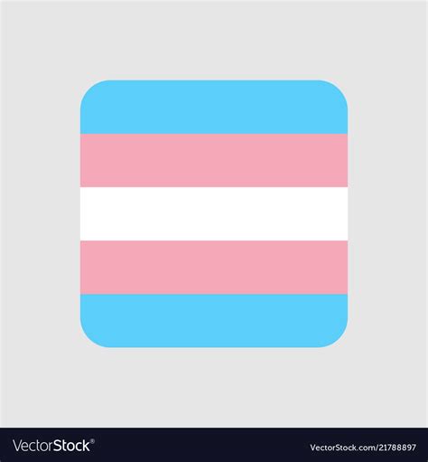 Transgender Flag Icon Royalty Free Vector Image