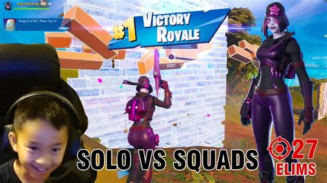 Eliminations Solo Vs Squads Full Gameplay Fortnite Season Chapter