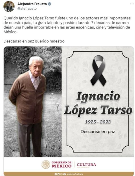 Murió Ignacio López Tarso A Los 98 Años Tras Agravarse La Neumonía Que