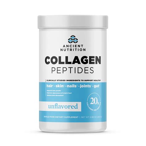 Ancient Nutrition Collagen Peptides Unflavored -- 9.88 oz - Vitacost