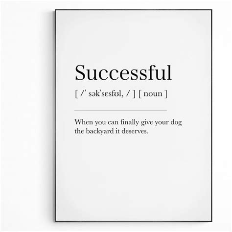 Successful Definition Print | Dictionary Art Poster | Wall Home Decor ...