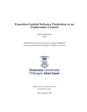 Fillable Online Expertise Guided Saliency Prediction In An Underwater