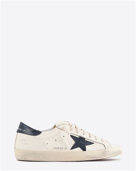 Golden Goose Homme Sneakers Superstar Beige Bleu Nuit