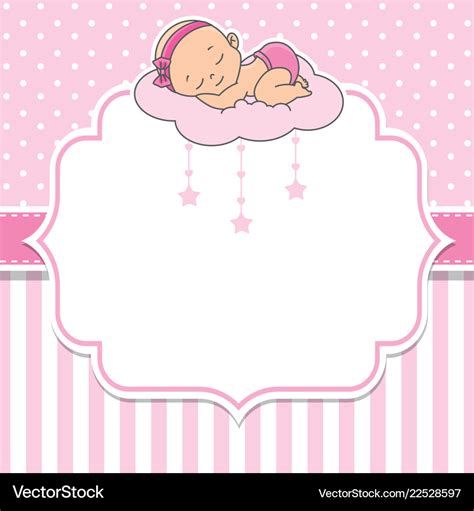 Baby shower girl Royalty Free Vector Image - VectorStock