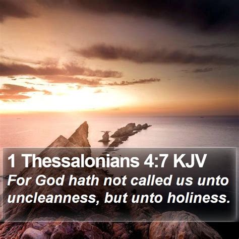 1 Thessalonians 4 7 Kjv Bible Verse Images