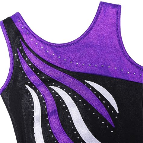 Baohulu Girls Ballet Leotard Sleeveless Gymnastics Leotard One Piece