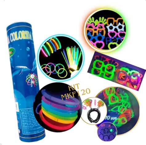 Kit Balada Festa Itens Oculos Tiara E Pulseira Neon Mercadolivre