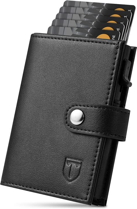 Teehon Portafoglio Uomo Rfid Blocking Portafoglio Uomo Slim Pelle Con