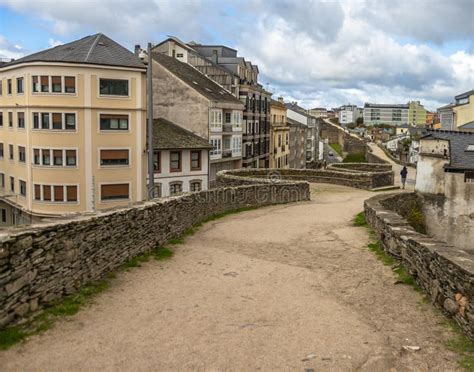 Roman Walls of Lugo in Spain Stock Photo - Image of historical, panoramic: 276945716